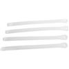 HOODANCOS Set da 4 Cinghia Bianca da Scarponi per Snowboard Regolabile e Sci | Pvc con Fibbie a Inserto Metallico, Sgancio Rapido e Serraggio Veloce, Pressione Uniforme e Segni Ridotti