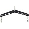 Milageto Barra Lat Machine Resistente Barra Diritta Staccabile Attrezzo per Appassionati di Fitness, Atleti , 52 Cm , Maniglia A V Per Trazioni, Nera