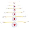 HORIALENCE Set di Bersagli Aim Mats 3 Strati in Super Fiber Bianco