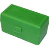 MTM 50 Round Scatola di munizioni per fucile 220 Swift 243 308 Win Contenitore per cartucce, RM-50-10, verde, 3.04-Inch