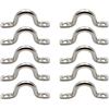 OSOLADY 10 Pezzi Maniglia ad Arco per Barca 4mm-316 in Acciaio Inox | Forma a Gobba, Portata Elevata e Struttura Robusta, per Canoa e Dinghy in Navigazione