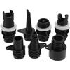 AKOOSY 7 Pezzi Adattatore per Pompa Aria per Kayak Gonfiabile, 7 Misure | Set Nero in Pvc 6, 50x2, 00x2, 00cm, per Paddle Board e Attività Acquatiche All'aperto