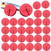 Generico Fishing Hook Covers - EVA Hook Protectors | Free Fishing Caps Set | 30 Piece EVA Hook Cover Set, Prevents Tangles and Protects Hooks, Durable High Visibility Design, for Fishing Tackle Storage