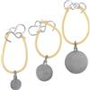 GATHINESS 3 Pezzi Bersaglio in Acciaio Inox Piccolo per Allenamento, Argento