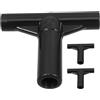 CIMAXIC 3 Pezzi Connettori T per Tubo Trampolino Nero Ricambio per Pali Rete Facile Montaggio Resistente all Acqua per Uso Esterno