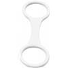 Fxzqgnh Fermaglio Boccaglio Subacqueo Clip Snorkel Supporto Boccaglio Anello Doppio Fermo Cinturino Maschera Silicone Morbido Antiscivolo Facile da Indossare, Bianco