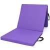 MotiveTech Tappetino da Ginnastica Pieghevole Imbottito Tappetino da Ginnastica Versatile Tappeto per Casa, Palestra, Viola, 180 60 5 Cm