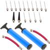JHKNNK 2 Set Kit Gonfiatore Multifunzione per Palloni Sportivi | Ugello e Tubo in Plastica, Leggero e Facile da Riporre, Portatile per Uso Quotidiano