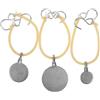 KHBUAB 3 Pezzi Bersaglio in Acciaio Inox 304 per Allenamento, Argento
