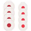 SOESFOUFU Bersagli Sospesi in Microfibra 8 Pezzi, Centro Bianco e Rosso | Allenamento Indoor per Arco e Frecce, Design a Sospensione, Facili da Riporre