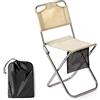 Generic Sedia Pieghevole Portatile Sedia da Campeggio Sedia da Campeggio Pieghevole Sedia da Pesca all'aperto Sedile per Barbecue da Picnic Sgabello da Campeggio Ultraleggero in Lega di Alluminio con