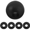 GALPADA 5 Pezzi Fermacavi per Macchine da Stra, Accessori per Carrucole da Fitness, Tappo Sfera per Cavo in Nylon Nero, Connessione Sicura per Cavi da Esercizio e Acciaio, Riparazione