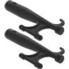 HEMOTON 2 Pezzi Gancio per Barca in Nylon Nero Foro Inferiore da 25, 4 Mm | Accessorio per Docking e Ancoraggio, Uso Nautico Versatile, Adatto a Emergenza