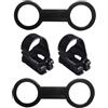 VANZACK Supporto per Tubo da Snorkeling Robusto e Riutilizzabile, Ferma-Cinturino per Maschera da Immersione, Set 4 Pezzi in Silicone E ABS, Universale E Portatile per Snorkeling