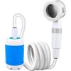 Generico Doccia Da Campeggio, Spruzzatore D'Acqua Multiuso, Impermeabile Pulizia E | Portable Doccia Portatile, A Pompa Esterno, 5000 mAh Bagno, Animali Campeggio Esterno, Interno Camper Escursionis