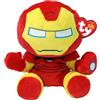 Ty - Collezione Marvel, Iron Man, Tutti i Tuoi Eroi Preferiti in Versione Floppy, Morbido Peluche da Collezionare, Idea Regalo per Grandi e Piccini - 20 cm - T44005