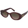 Christian Dior DiorGlow B3I 35A2 | Occhiali da Sole Graduati o Non Graduati | Plastica | Ovali / Ellittici | Bordeaux | Adrialenti