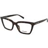 Saint Laurent SL 912 002 | Occhiali da Vista Graduati | Plastica | Cat Eye | Marrone, Havana | Adrialenti