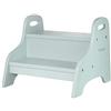 Kindsgut Sgabello Bambini Bagno, Scaletta in MDF 2 Gradini, acquamarina