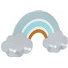 Kindsgut Appendiabiti per Bambini in Legno Arcobaleno, 4 Ganci, Finn