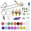 Alide Kit telaio per perline in metallo, set completo per perline con filo per telaio, aghi, di vetro da 15 g e accessori per realizzare braccialetti, collane e cinture