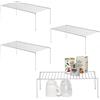 simplywire - Organizer per armadietti da Cucina - Confezione da 4 Ripiani - Acciaio Cromato