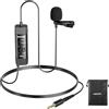 NEEWER Microfono Lavalier TRRS 3.5mm Plug e Play,Mini Mic a Condensatore Omnidirezionale a Clip per Fotocamera Telefono PC, Taglio Bassa Frequenza Controllo Guadagno Jack per Cuffie Monitoraggio, CM10