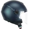 CGM Casco open face, 167A FLO MONO Petrolio satinato lunga, XS