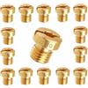 BSDYCL Kit 15 Getti Massimi M6 per Carburatore DellOrto - Getti Carburatore da #75 a #110 Ugelli di Ricambio in Ottone per Carburatori PHBG PHBH PHBL Moto Scooter e Dirt Bike
