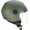 CGM Casco open face, 167A FLO MONO Verde opaco lunga, XXS