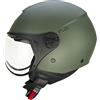 CGM Casco open face, 167A FLO MONO Verde opaco sagomata, XL