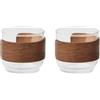 Tazzine caffè personalizzabili in vetro borosilicato 120 ml Bogota Set personalizzate o neutre