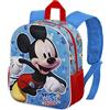 Disney Topolino House-Zaino 3D Piccolo, Blu, 26 x 31 cm, Capacità 8.5 L