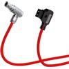Alvin's Cables Cavo di alimentazione rosso Komodo-X per rete DSMC3 DSMC2 Epic Scarlet V-Raptor per dji Ronin 4D Ultra morbido flessibile 6 pin femmina ad angolo retto cavo da 1 m