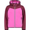 CMP Giacca Da Bambina Con Cappuccio Fisso In Softshell Accoppiato Jacket Unisex - Bambini e ragazzi