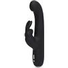 LoveHoney Happy Rabbit Slimline G-Spot Rabbit Vibratore Nero Taglia unica