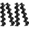 Happyyami 4 alberi a spirale di ricambio in plastica, per fontana di cioccolato, uso domestico, pezzo di riparazione per macchina del cioccolato