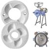 VEVOR Dischi di Macinazione di Ricambio Set di Disco 2 pezzi di Ricambio per Mulino Elettrico per Cereali GM-002 Piastra in Marmo 14x14 cm di Macinazione a Secco e Umido per Mais Creali Spezie