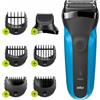 Braun Series 3 310BT Rasoio Trimmer Nero Blu