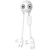 XOOPAR, cavo da USB-A a Micro-USB e Lightning JELLY 2A 10cm portachiavi, bianco