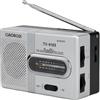 Avizar, radio tascabile FM/AM con antenna telescopica robusta, grigia