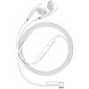 Avizar Mayaxess, cuffie USB-C con microfono, compatibili con Honor 400, colore bianco