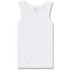 Sanetta Ragazzi Vest Camicia Senza Maniche Canotta di Base - Bianco