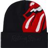 Concept One The Rolling Stones Beanie Hat, Winter Knit cap with Jacquard Lips Logo And Cuff