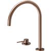 Newform - N21 set miscelatore lavello con bocca tonda girevole [PVD brushed copper bronze] - 71721.59.067