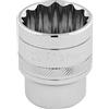 Draper 33442 Chiave a bussola quadrata da 1/2 a 12 punti, 27 mm