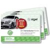 SIGEL T1179 - Set di 3 diari di viaggio per auto, formato A6 orizzontale, 80 pagine), per Germania e Austria, riconosciuti dall'ufficio finanziario