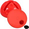 DEEPCRAFF 2 Pezzi Base per Asta Allenamento Calcio e Basket in Abs Arancione | Accessorio per Palo Agilità, Design Versatile con Carico Aggiunto, per Esercizi su Campo e Palestra