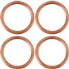 SG Store 4 guarnizioni di scarico in rame 4H7-14613-00 compatibili con Yamaha XJ 750 XJ 900 XJ 900 F 40 x 32 x 4 mm