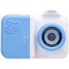 Fabater Camera da Stampa Istantanea Schermo HD -Pressione Termica a Doppio Lente per Viaggiatori 32 GB Small Memory Card (blu e bianco)